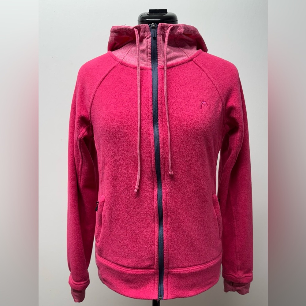 Head Women’s Pink Fleece Hoodie Performance Jacket Size XS